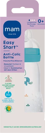 Baby bottle easy Start anti-colic, blue, from birth, 260 ml, 1 st
