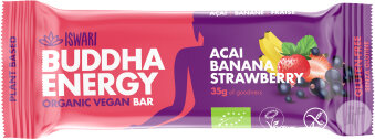 Iswari Buddha Energy Bar Açai/Banana/Strawberries 35g