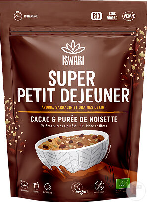 Iswari Super Breakfast Cocoa And Hazelnuts 360g