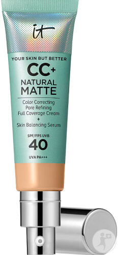 IT Cosmetics Your Skin But Better CC+ Natural Matte SPF40 Medium Pump Tube 32ml