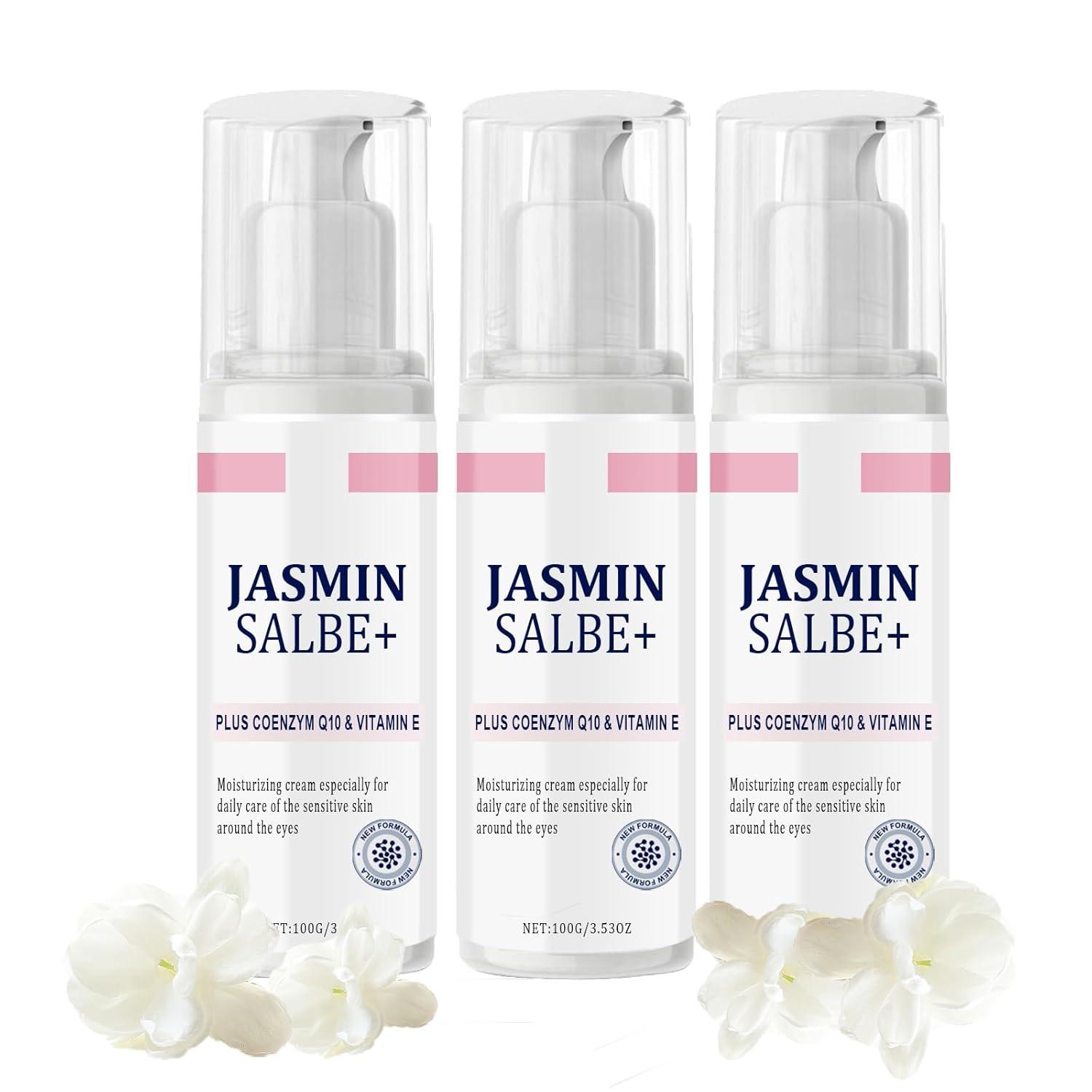Jasmine Ointment Plus, Jasmine Ointment Eyes, Jasmine Eye Cream with Collagen and Aloe Vera Extract, Jasmine Eye Cream, Jasmine Ointment Dark Circles, Eye Cream Against Dark Circles, Remove Bags (3