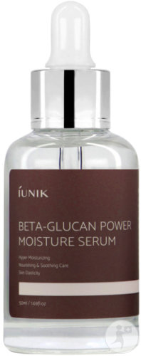 iUnik Beta Glucan Power Moisture Serum dropper bottle 50ml