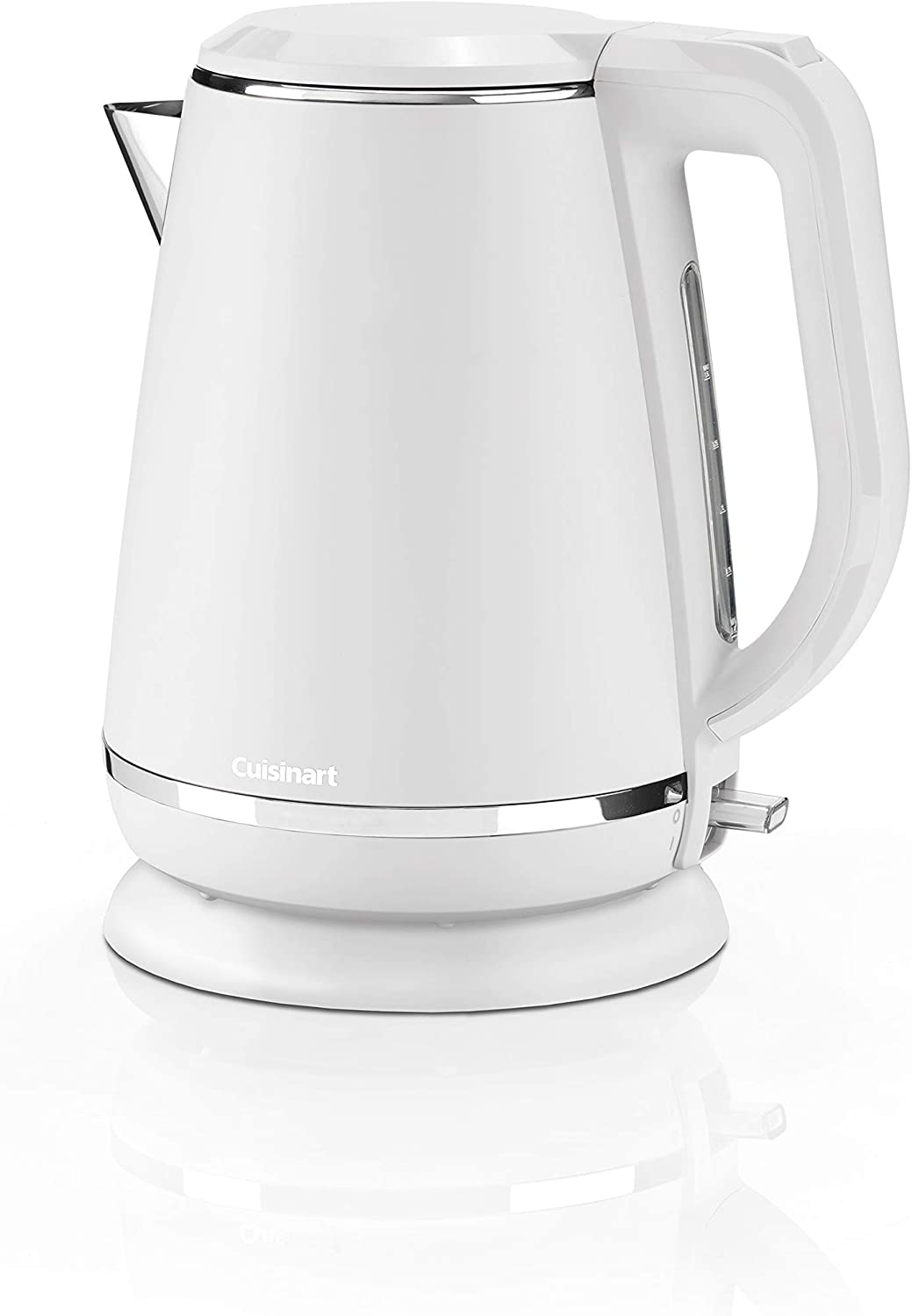 Cuisinart Kettle with 1.5 L capacity, 3 kW power for quick boiling, limescale water filter and 360° base, warm white, CJK429WE