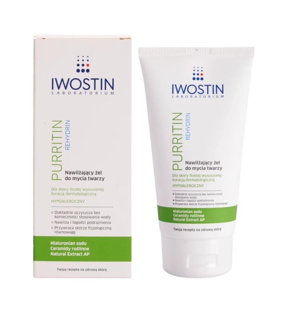 Iwostin Purritin Rehydrin moisturizing cleansing gel for dry and irritated skin caused by acne treatment