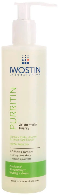 Iwostin Purritin washing gel for oily skin prone to acne