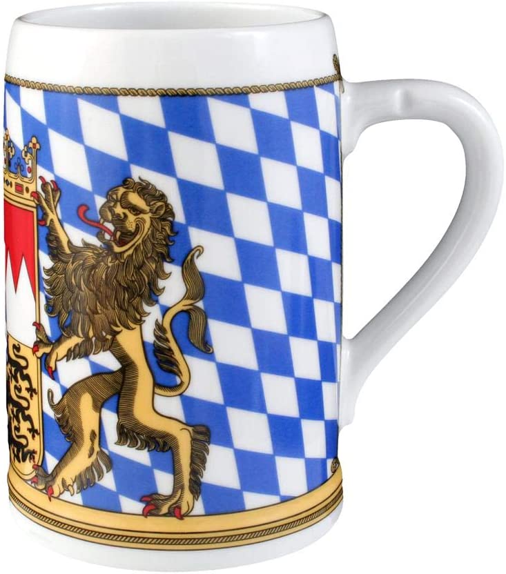 Seltmann Weiden Biersort 001.617235 Beer Mug without Lid 0.75 L Blue / White / Beige / Red