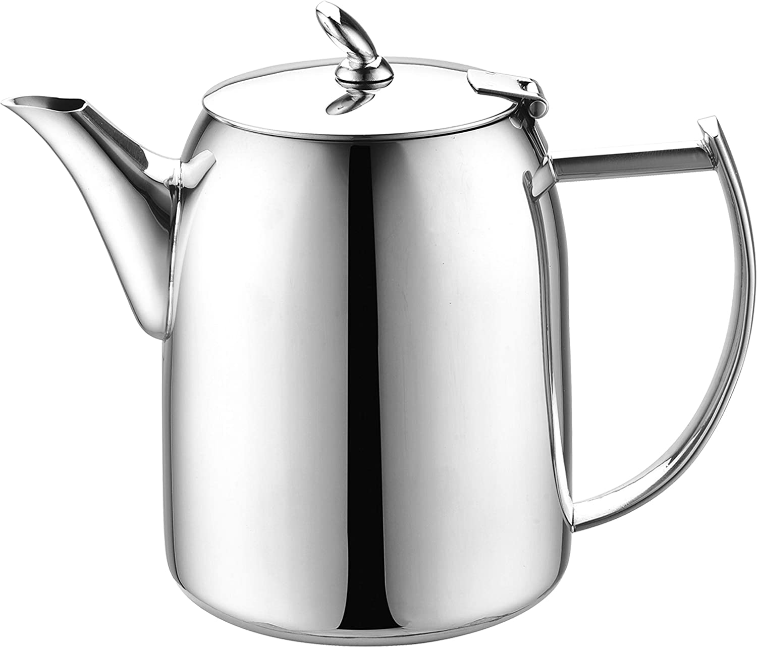 Cafe Ole Café Olé CHC-032 Chatsworth Coffee Pot with Unique Lid Made of High Quality 18/10 Stainless Steel - High Gloss Polish, 32oz, 0.9L, Cooking, Brewing Coffee, Drip Free Casting, Stainless Steel