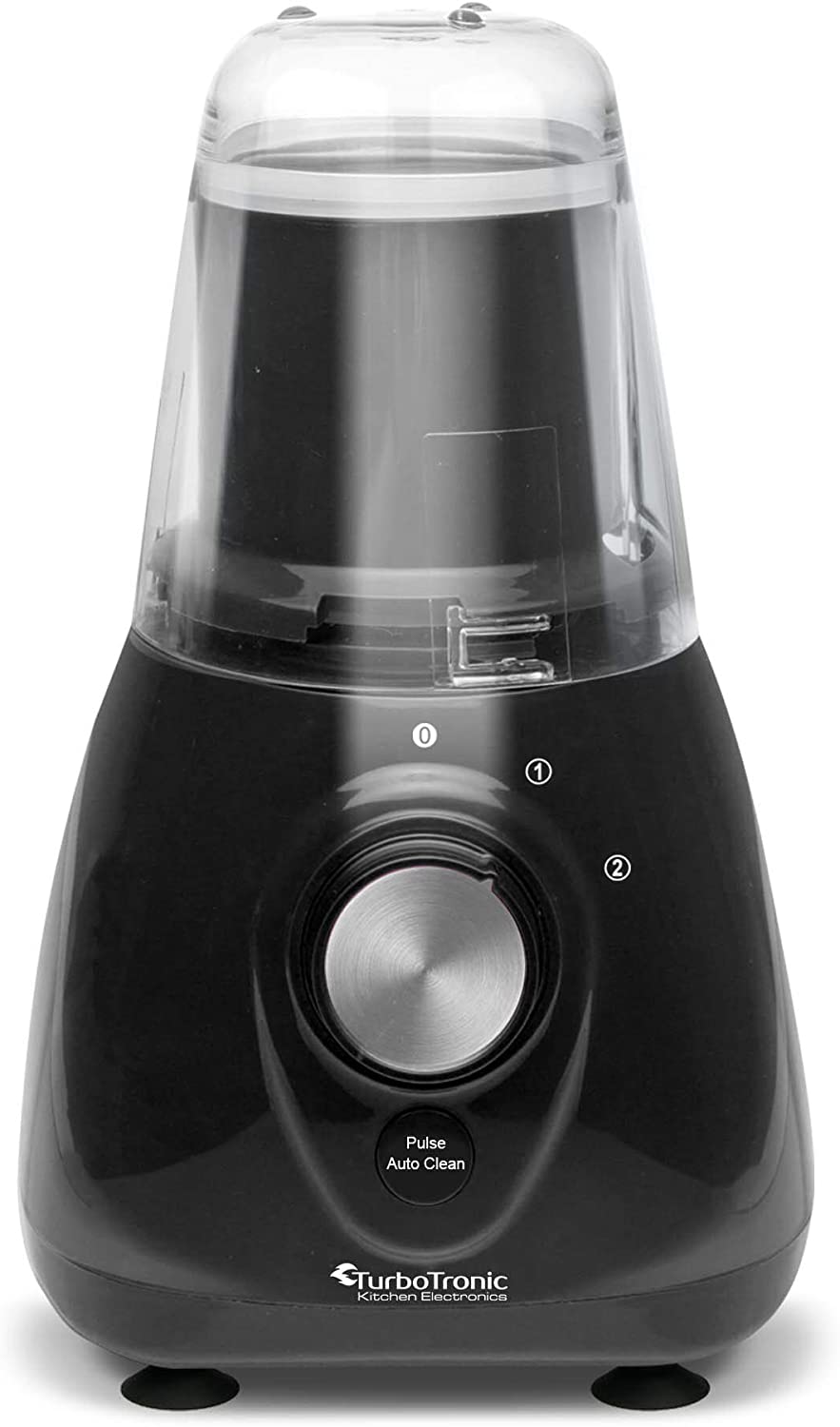 TurboTronic 2 in 1 - 800 watt blender with mixing container made of glass, 1.5 litres, including coffee grinder, BPA-free smoothie maker ice crusher