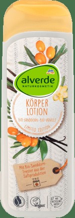 alverde NATURKOSMETIK Körperlotion Bio-Sanddorn, Bio-Vanille, 250 ml