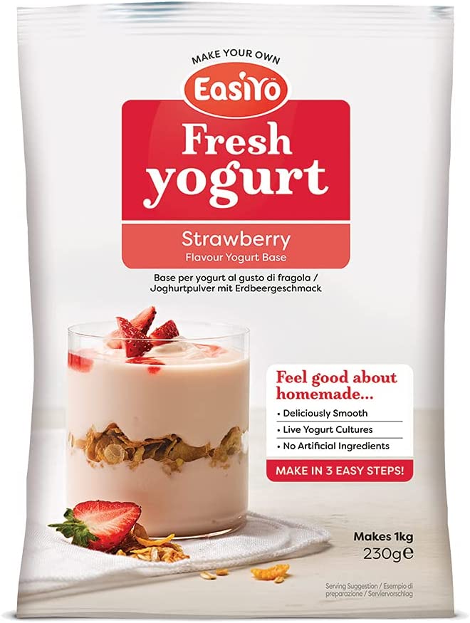 Easiyo Strawberry Yogurt Base Sachet - 1 x 240 g