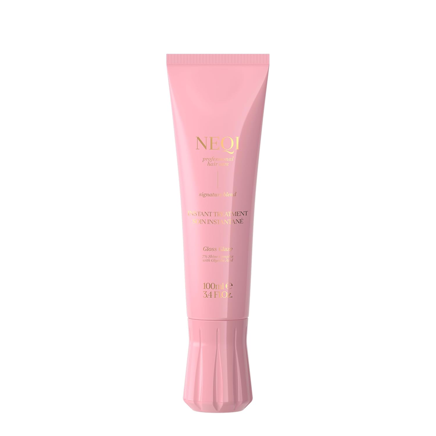 NEQI - Treatment Treasure Gloss Glaze - 3-Minute Intensive Hair Treatment for Dry & Dull Hair - With Shine Complex & Glycolic Acid - Hair Care for Shiny, Smooth Hair - 100 ml