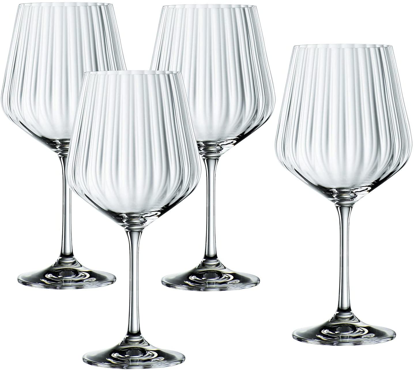 Spiegelau & Nachtmann, 9-Piece Gin & Tonic Set, 4 x Gin Tonic Glasses (637 ml), 4 x Glass Straws, 1 x Cleaning Brush, Tastes Good, 103143
