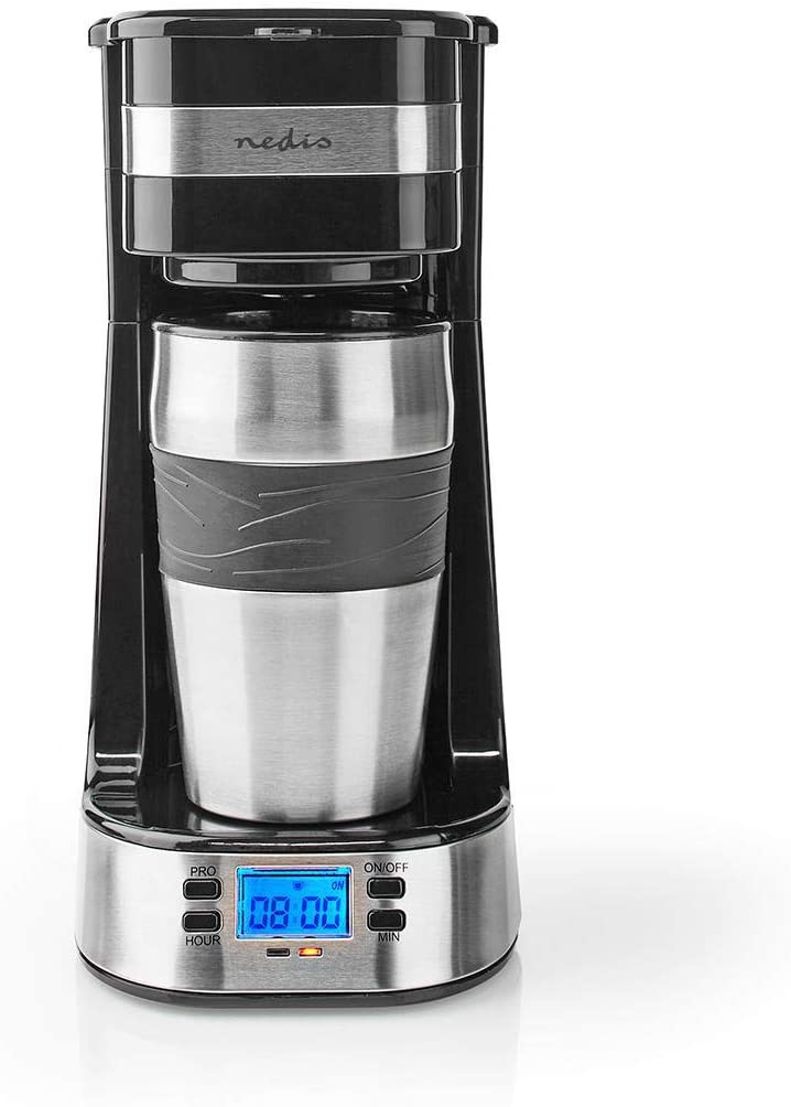 Nedis Coffee Machine | Max. Capacity: 0.4 l | 1 | Keep Warm | Timer On | Bl
