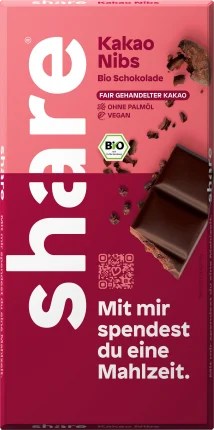 share Chocolate, cocoa nibs, 100 g