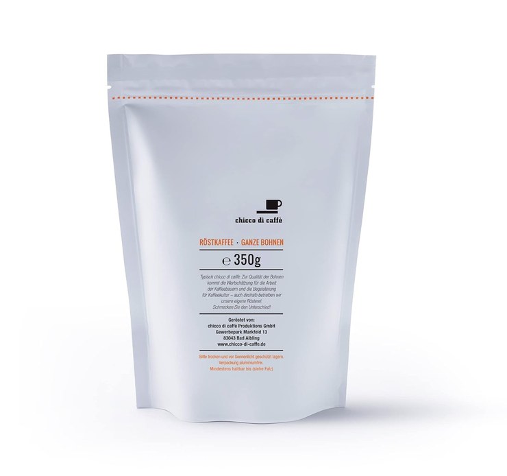 chicco di caffè | Organic Espresso Urubamba | Roasted Whole Coffee Beans | 80% Arabica - 20% Robusta Espresso Beans | Organic Cultivation | Fairtrade