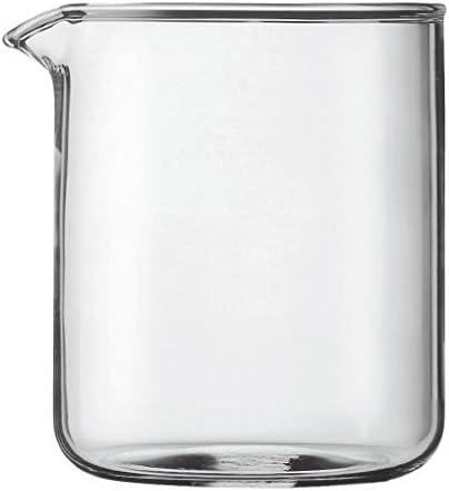 Bodum replacement glass coffee maker, transparent, 0.5L, pack of 4