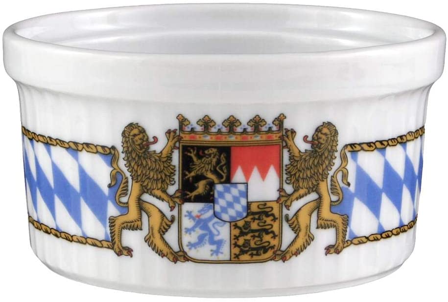Seltmann Weiden Compact Bavaria Pie Dish Round Hard Porcelain Blue / White / Yellow / Red