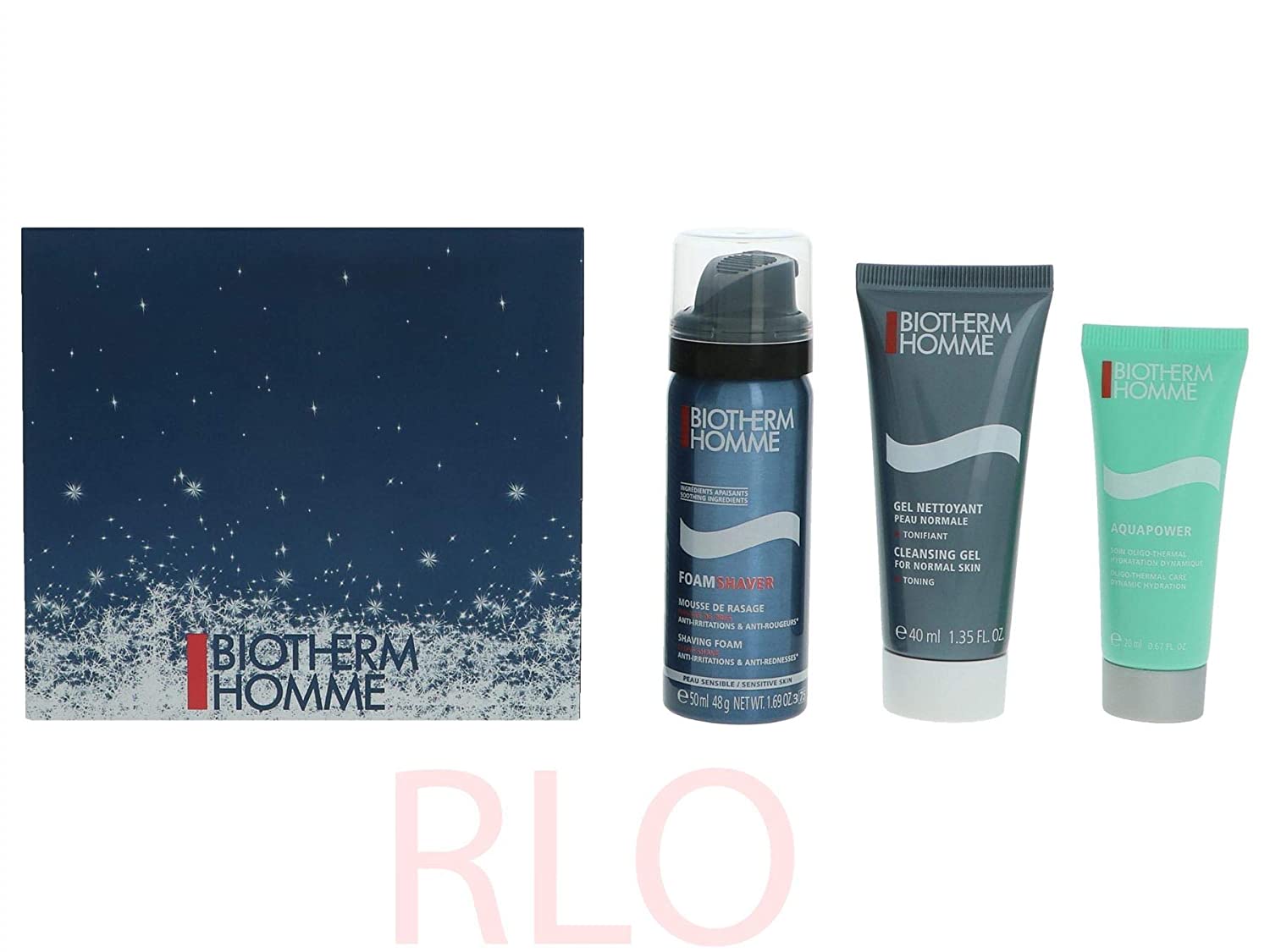 Biotherm Gift Set for Him Starter Kit Cleansing Gel 50 ml + 40 ml + Shaving Foam Aqua Power 20 ml Pack of 1