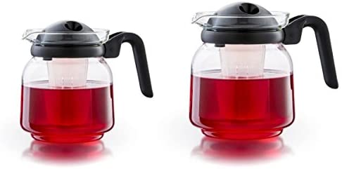 Boral Venice Glass Teapot with Lid Filter + Tea Filter