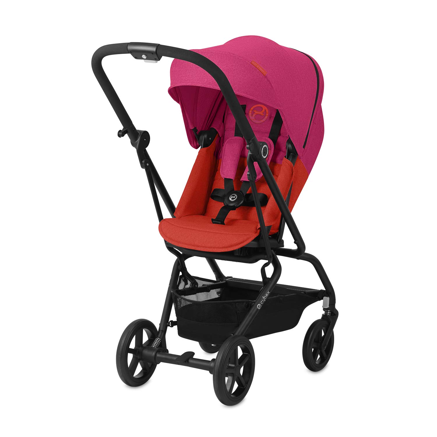 Cybex Gold Buggy Eezy S Twist, 360° rotating seat unit, ultra compact, from birth to 17 kg (approx. 4 years) Colour collection 2019 Fancy Pink