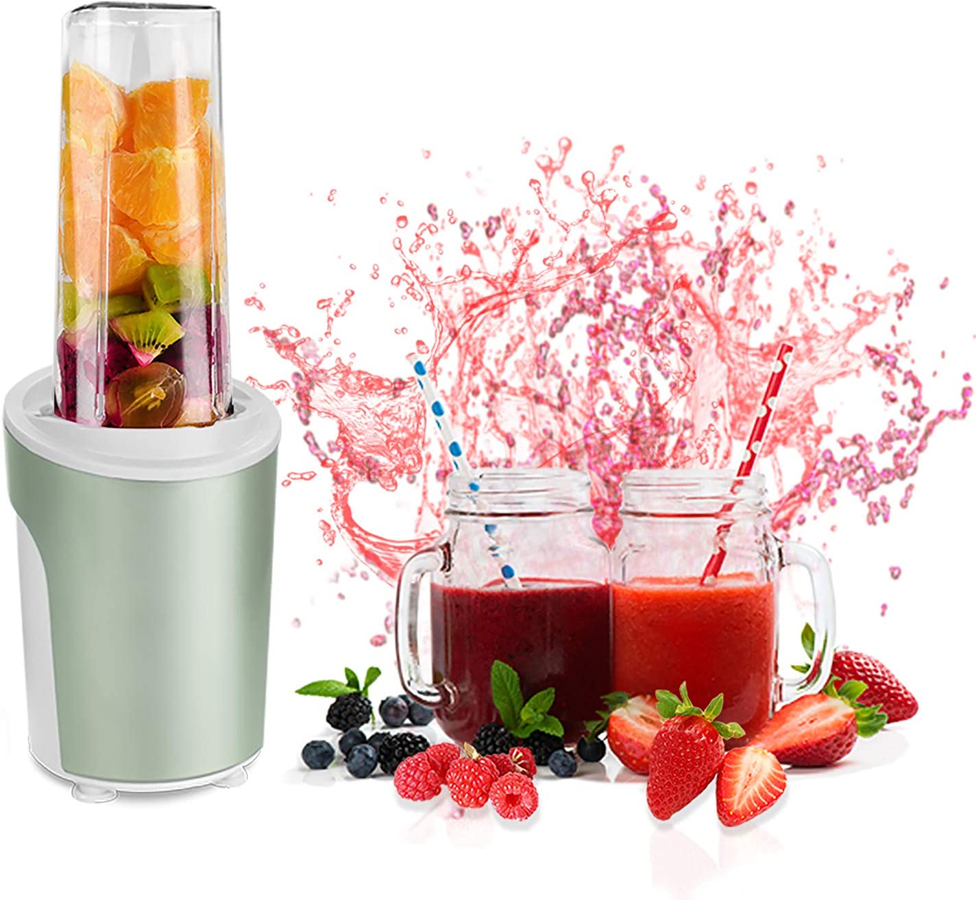 Venga! Glass Jars for Blender VG BL 3009, Accessories Kit includes two 500ml glass jars and two metalic lids, ST. VG BL 3009