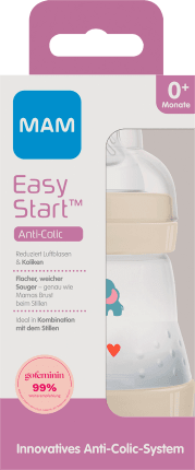 MAM Babyflasche Easy Start Anti-Colic, creme, von Geburt an, 160 ml, 1 St