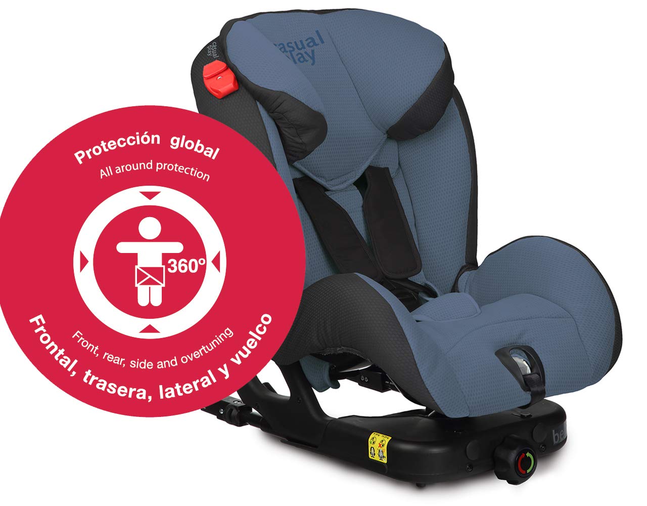 Casualplay 912 – Child\'s Car Seat Isofix Child Car Safety Seat Basket Colour Ebony