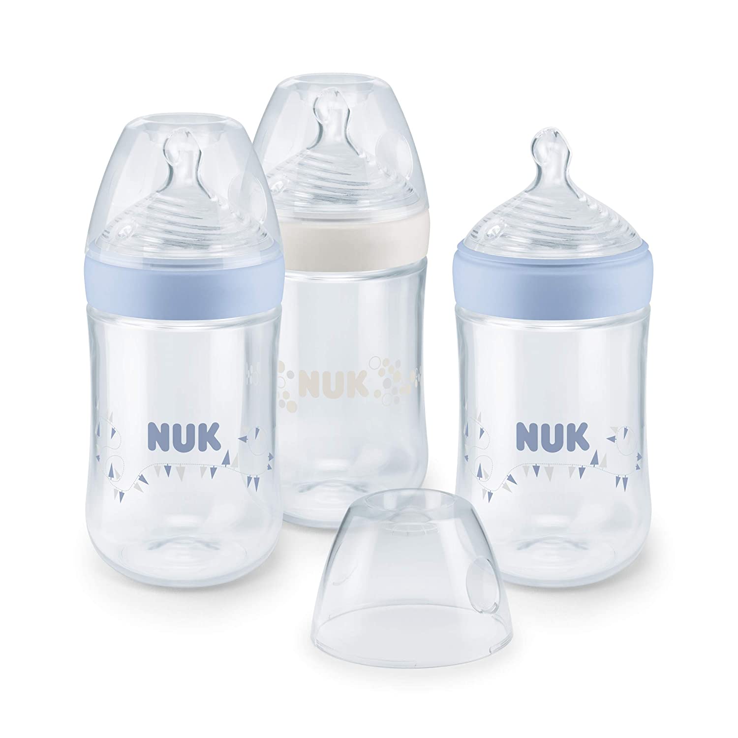 Nuk Nature Sense Baby Bottle Set Blue