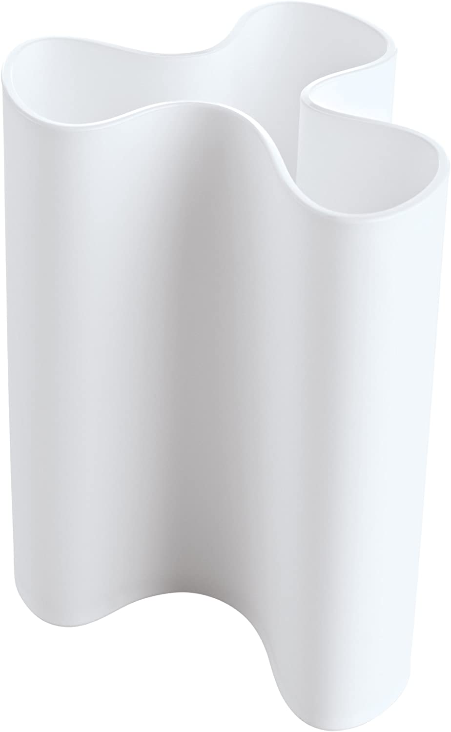 koziol Vase Clara L, plastic, white, 11.5 x 12.5 x 16.6 cm