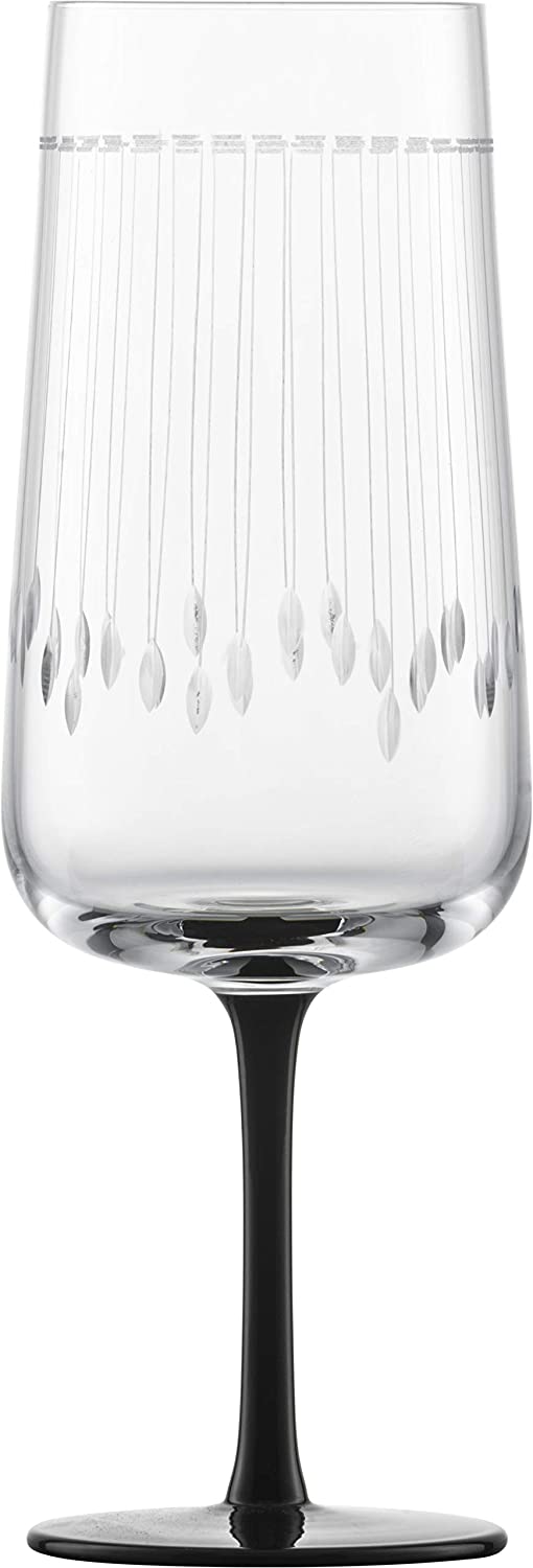 Schott Zwiesel Zwiesel Glamorous Champagne Glass/Champagne Glass with Mousse Point Mouth-Blown Size 77 Height 19.4 cm Diameter 6.7 cm Volume 317 ml Pack of 1