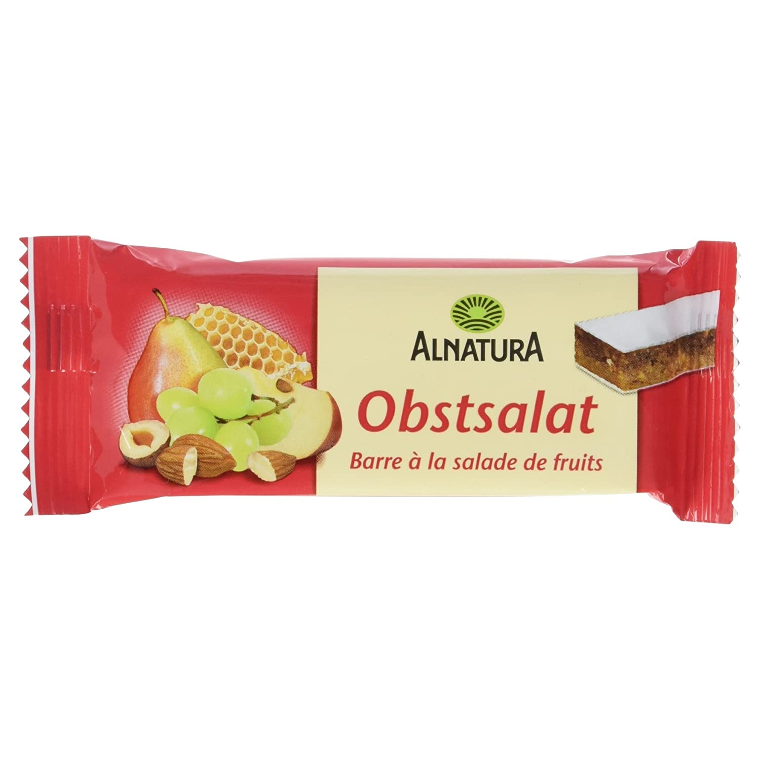 Alnatura Bio Obstsalat-Riegel, 16er Pack (16 x 40 g)