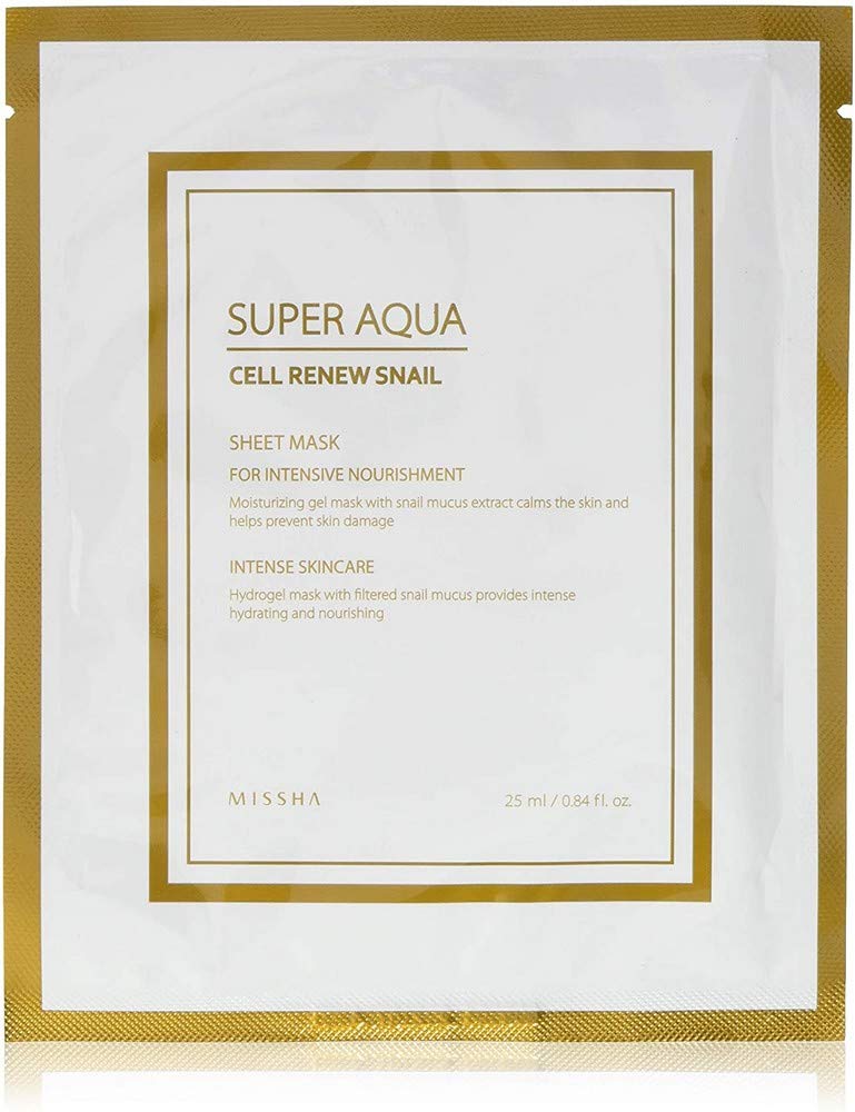 Missha Super Aqua Cell Renew Snail Hydro Gel Mask, 25 ml