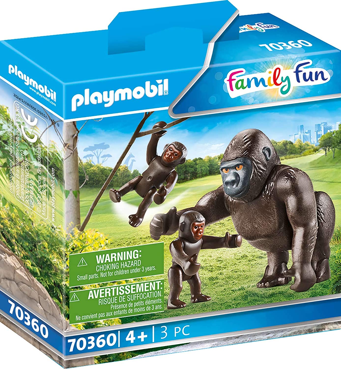 Playmobil 70360 Gorilla With Babies, Age 4 And Above