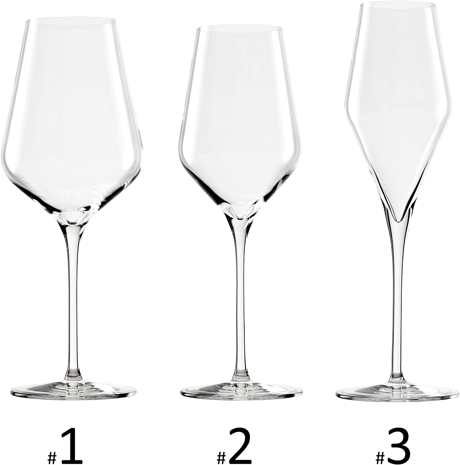 Stölzle Lausitz Quatrophil 231 00 81:18-Piece Wedding Set With 6 Red Wine Glasses, 6 White Wine Glasses, 6 Champagne Glasses, Transparent