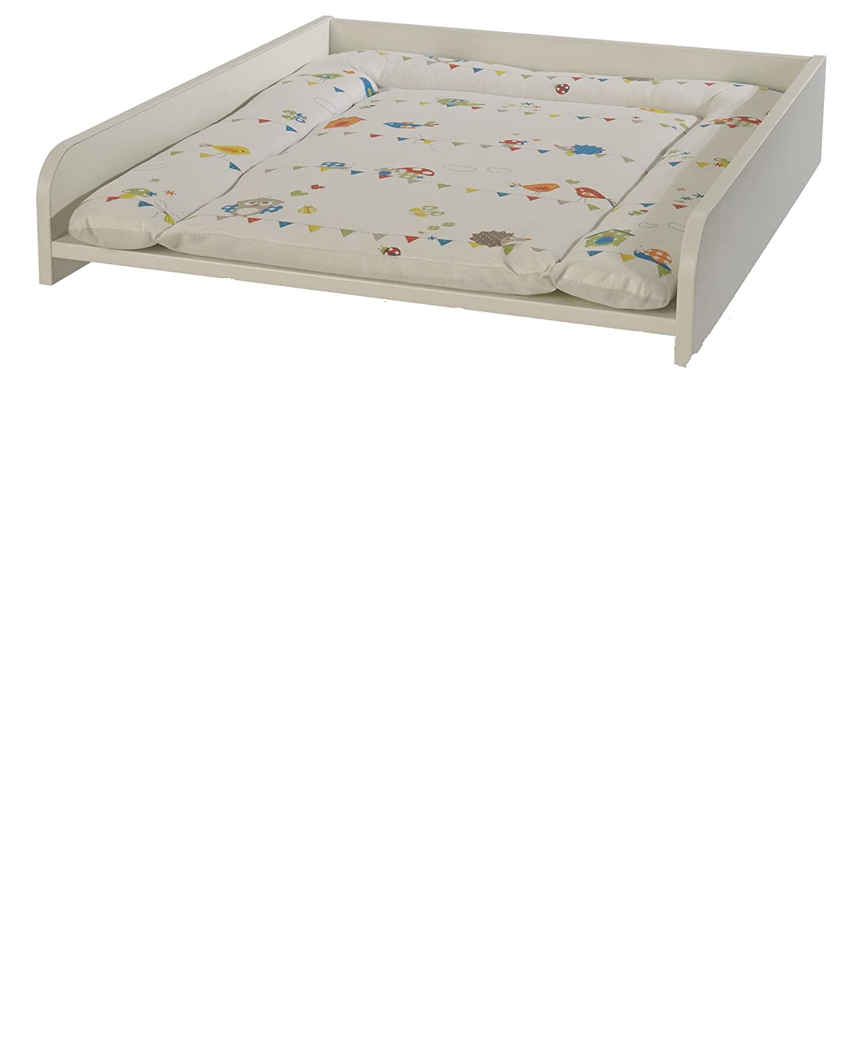 Roba baby changing table, white, including cushion, Adam and the Owl
