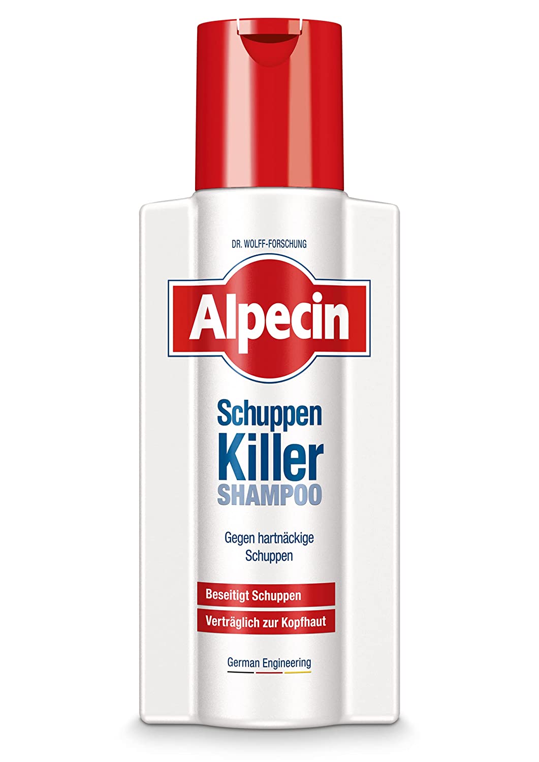 Alpecin Dandruff Killer Shampoo - 1 x 250ml - Anti-Dandruff Shampoo for Men - Kills Dandruff and Prevents Oily Dandruff - Silicone Free
