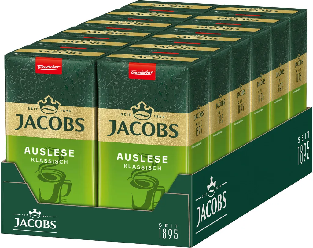 JACOBS Auslese Classic Filter Coffee 12x500g ground coffee