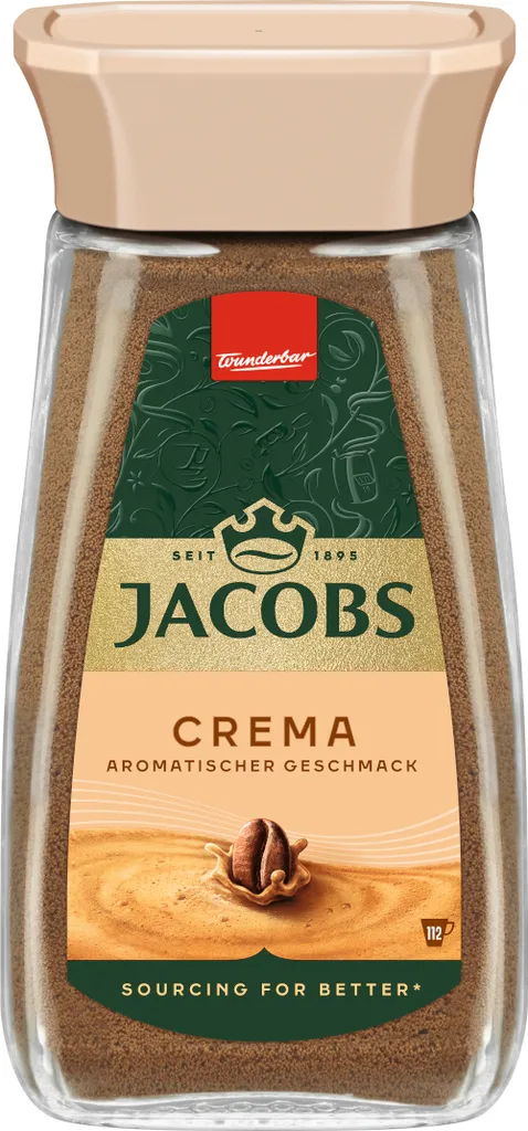 Jacobs Gold Kaffee Crema Löslicher Kaffee aromatischer Geschmack 200g