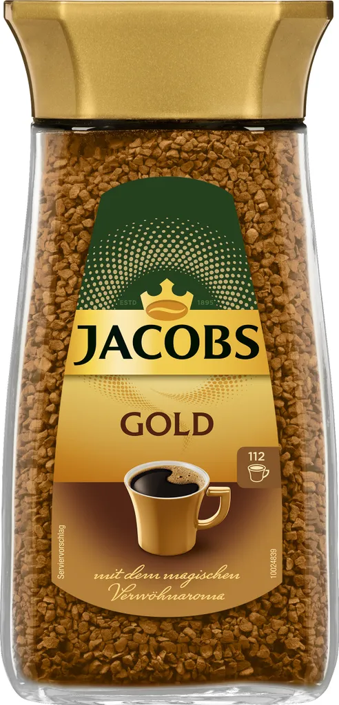 Jacobs Gold | löslicher Kaffee | 200g-Glas