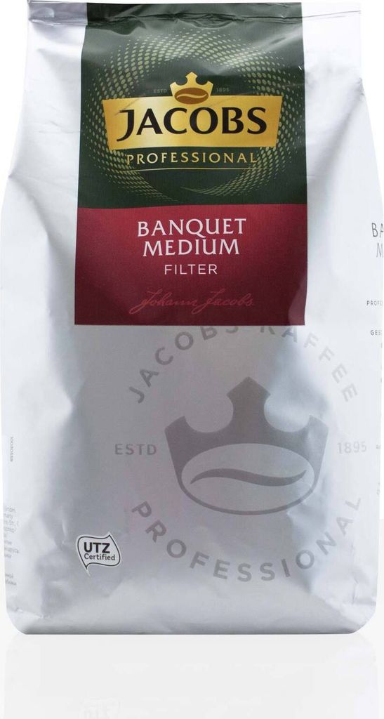 Jacobs Professional Banquet Medium Filter - 8 x 1kg ground coffee, filter coffee