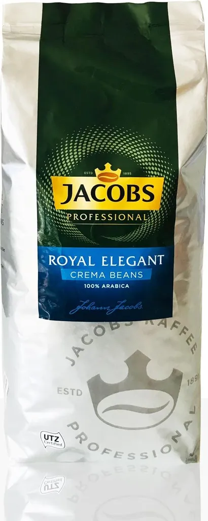 Jacobs Professional Caffe Crema Royal Elegant - 1kg coffee beans, 100% Arabica