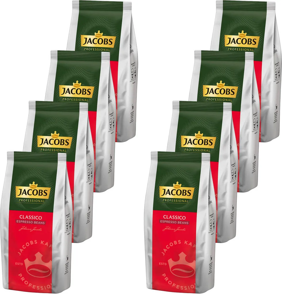 Jacobs Professional Classico - 8 x 1kg coffee beans