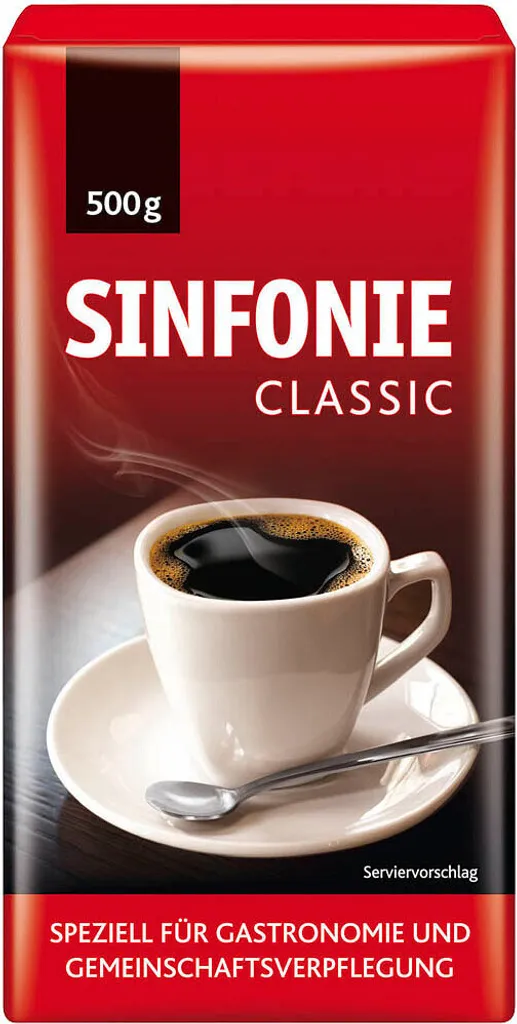 JACOBS SINFONIE CLASSIC Coffee, ground Arabica and Robusta beans, strong, 500.0 g