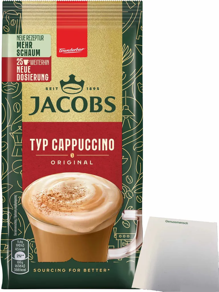 Jacobs Typ Cappuccino Original (290g pack) + usy block