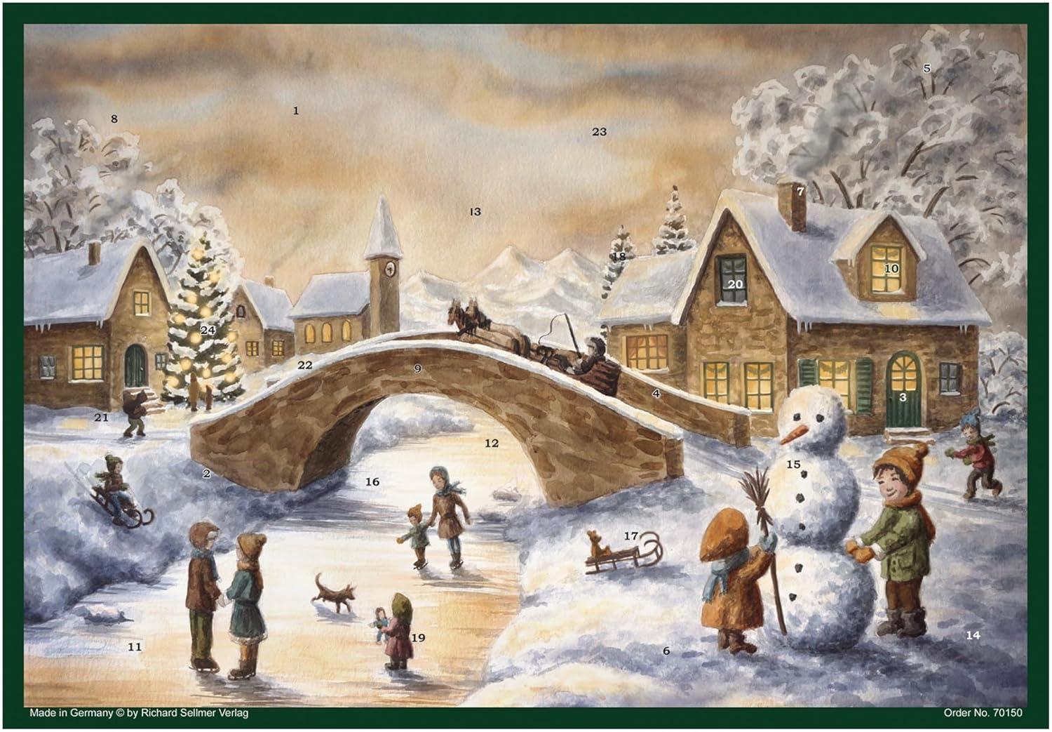 Richard Sellmer Verlag Advent Calendar \ "An der Brücke \"