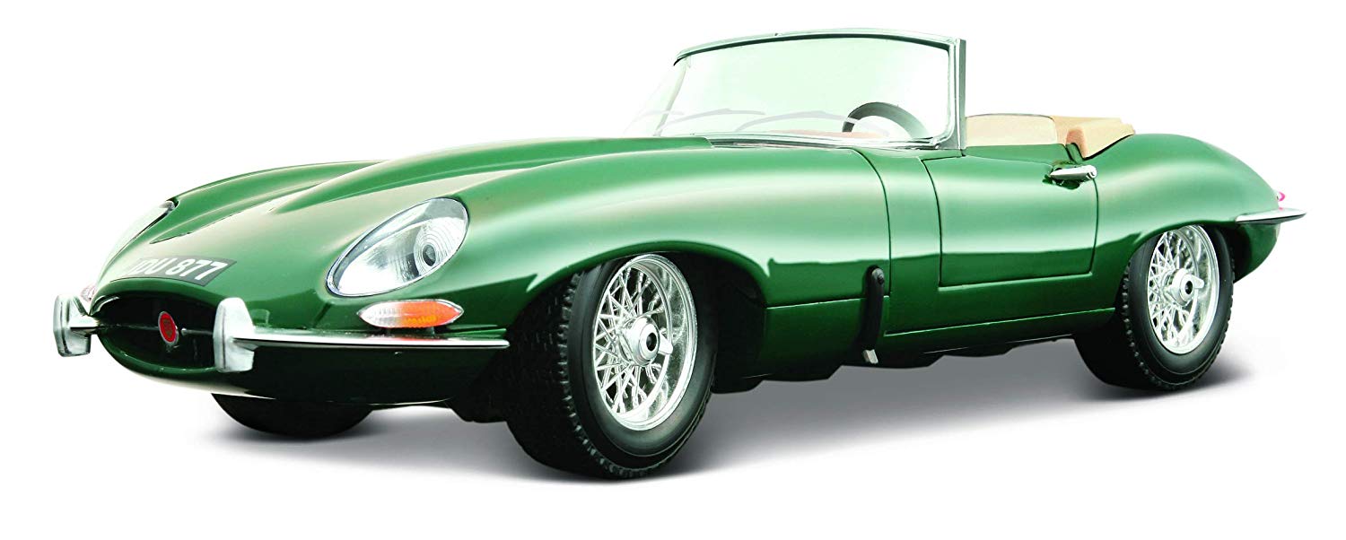 Bburago Jaguar E Type Convertible (1961) Diecast Model Car (1: 18 Scale) (Colours M