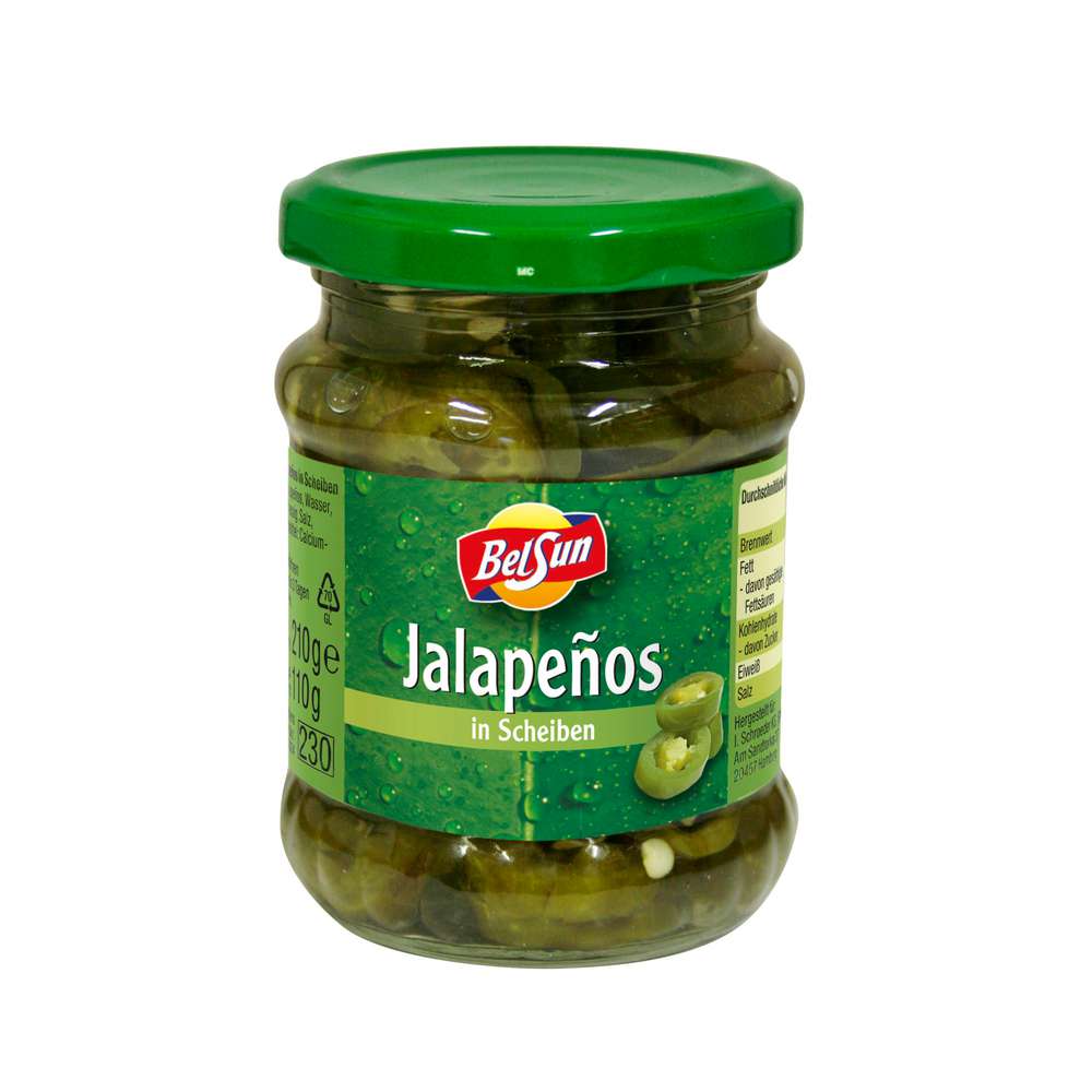 Sliced ​​jalapeños