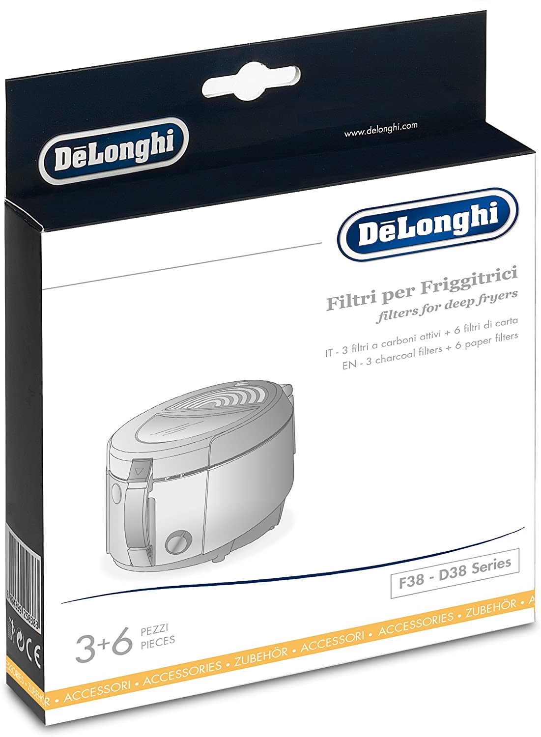 DeLonghi De\'Longhi FIL.F38 Filter Kit (Fryer for F38)