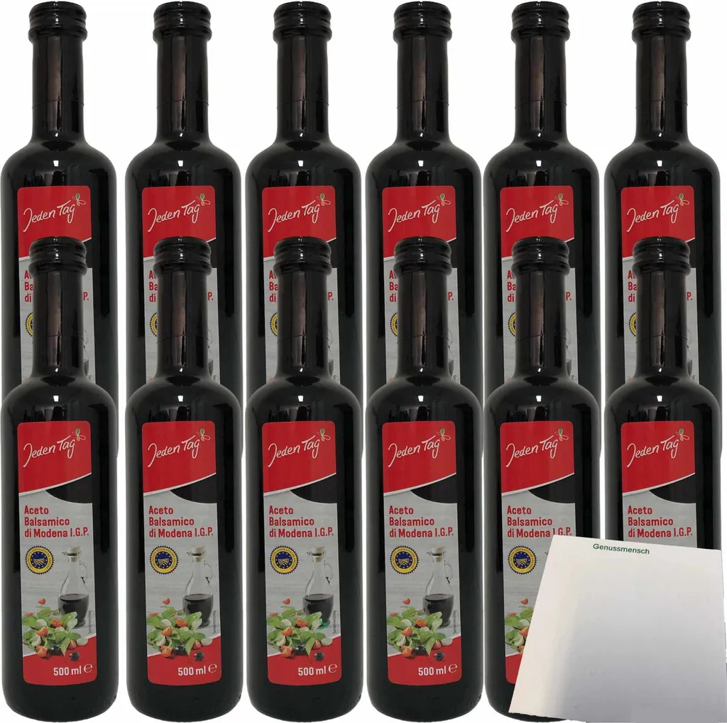 Every day Aceto Balsamico di Modena I.G.P. dark vinegar 12-pack (12x500ml bottle) + usy block