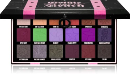 Jeffree Star Cosmetics Gothic Beach Palette Palette with professional eyeshadows